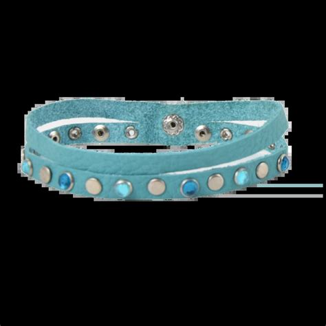 bracciale cuoio e strass